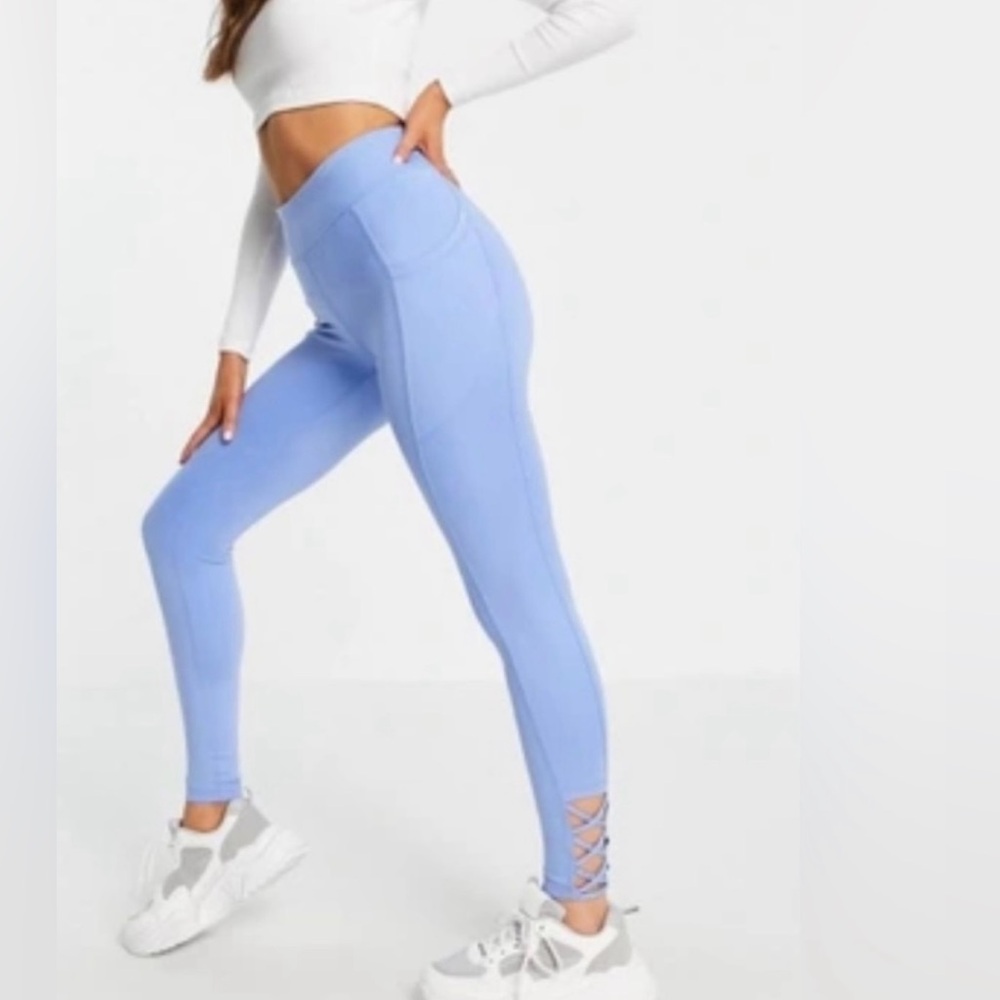 GILLY HICKS | High Rise Leggings | Criss Cross Ankle | Activewear Athleisure